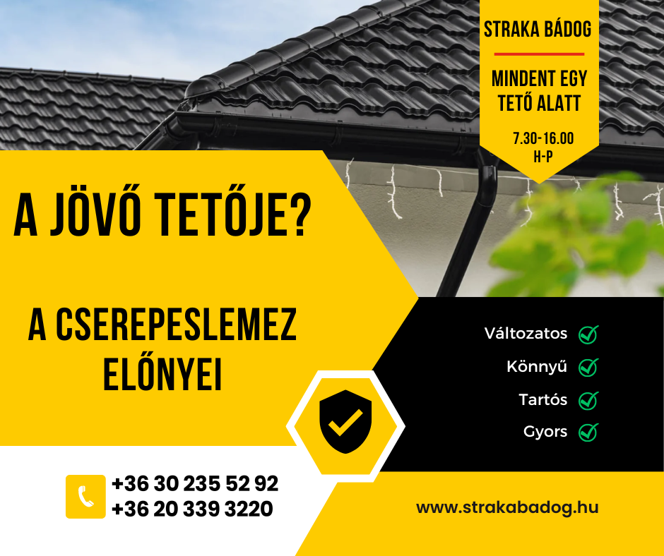 Cserepeslemez előnyei